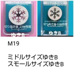 801　Ｎ１９　ゆきＢまとめ売り■カーラクラフトパンチ本体花雪結晶セット