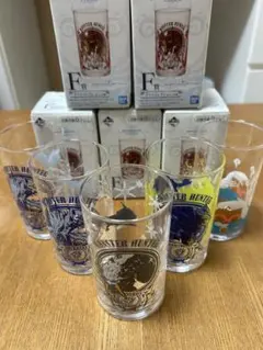 【未使用】モンスターハンター アイスボーン 1番くじ グラス 5個セット
