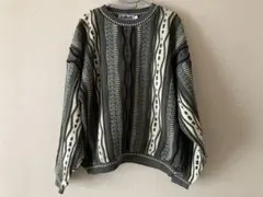 LAVANE NEW YORK USA製 vintage 3Dニット Ｌサイズ