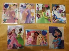ディズニープリンセス クリアカード 7枚セット