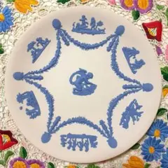廃盤 WEDGWOOD ウェッジウッド ジャスパー ホワイト エンジェルプレート