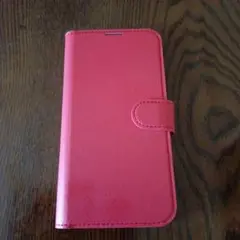 手帳型スマホケース ピンク 3カードポケット