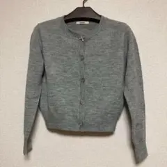 SNIDEL ビジューボタンカーディガン ショート丈