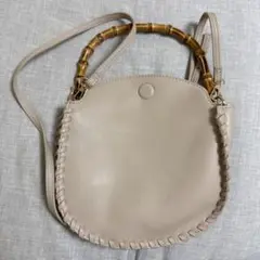 【apart by lowrys】バンブーハンドルラウンドバッグ 美品