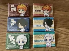 約束のネバーランド 四角缶バッジ エマ レイ ノーマン