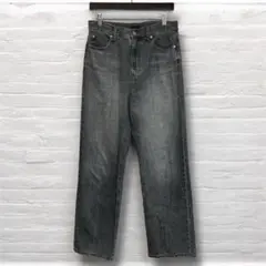 ユニクロ　UNIQLO ワイドストレートジーンズ　ハイウエスト　26インチ