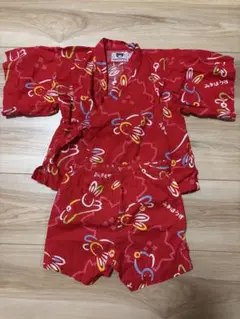MIKI HOUSE 甚平 赤 90cm ミキハウス