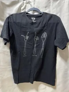 ユニクロ　半袖Tシャツ　メンズL 黒　BRUNO MUNAR コラボ