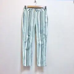 CHERVO シェルボ ストライプ テーパードパンツ グリーン ゴルフ 40