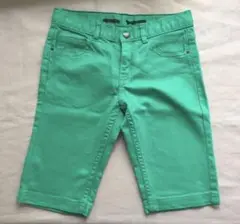 未使用 プチバトー エメラルドグリーン ハーフパンツ120