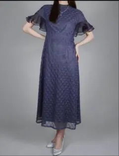 新品　タグ付きJ by blue ジオメドリックチェーンレースドレス S