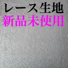 【新品未使用】レース生地 ポリエステル 薄い水色