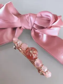 【美品☆未使用】ヘアアクセサリー☆2つセット ピンク