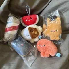 【一部未開封】aska.ふわふわぬいぐるみマスコット　ガチャ コンプリートセット