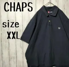 CHAPOS 90s ポロシャツ ネイビー ビッグサイズ ストリート Y2K
