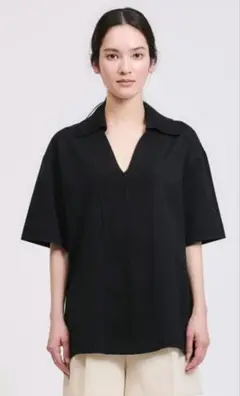 COLUMN　リブジャージスキッパーニット　F　美品✨