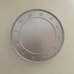 【匿名配送・即日配送】ルタオ 空き缶 シルバー 丸い缶 お菓子缶