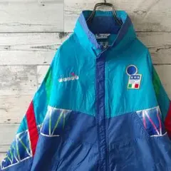 Diadora ディアドラ トラック ナイロンジャケットイタリア代表 W杯90s Diadora ディアドラ トラック ナイロンジャケットイタリア代表 W