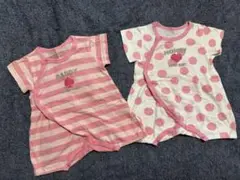 女の子 DADDY & MOMMYロンパースセット 60-70サイズ