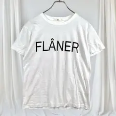 ルスーク ロゴプリントTシャツ 白 綿100％ 日本製 38サイズ カジュアル