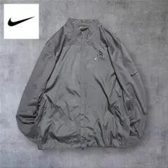 【197】NIKEナイキSHIELDフルジップジャケットロゴグレー灰色Lサイズ