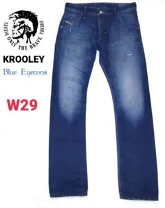 【DIESEL】デニムパンツ KROOLEY ブルーアイコン インディゴ W29