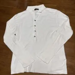 COMME CA ISM ホワイト M ポロシャツ