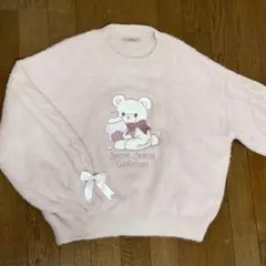 Amavel ニット ピンク くま