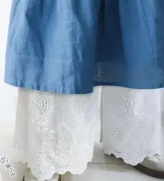 ペチパンツ レース 重ね着用 白 未使用品