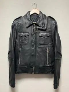 STUD homme スタッドオム　クロスポケットシングルレザーライダース 46 2025年最新】スタッドオム シングルライダースの人気アイテム