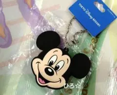 ミッキー　バッグチャーム　ケース付　ディズニーリゾート　シリコン　未使用