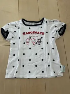 アプレレクール サンリオコラボ ドット柄 パフスリーブ Tシャツ