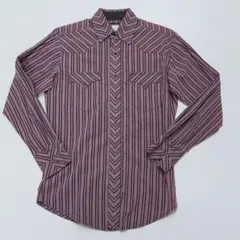 Wrangler 90's マルチ ストライプ ウェスタン シャツ