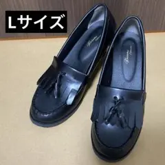 しまむら　クラロリ　くる実　タッセルローファー　黒
