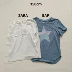 GAP ZARA Tシャツ まとめ売り　星　スパンコール　白　ブルーグレー