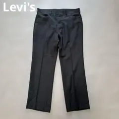古着 levi's アクション スラックス 黒 ブラック W35