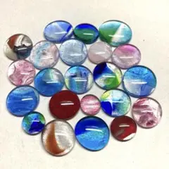 琉球ガラスナギット22個【中〜大MIX】