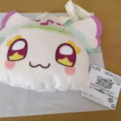 キミとアイドルプリキュア　ストラップ付き顔型ぬいぐるみポーチ　プリルン