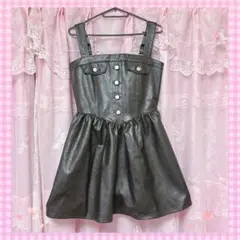 RETRO GIRL FレザーJSK ブラウン