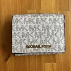 MICHAEL KORS ホワイト 三つ折り財布