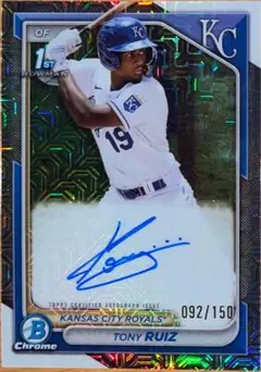 TONY RUIZ TOPPS BOWMAN CHROME AUTO RC150