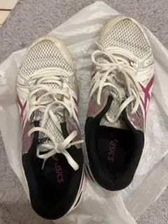 ASICS バレーボールシューズ ホワイト/ピンク