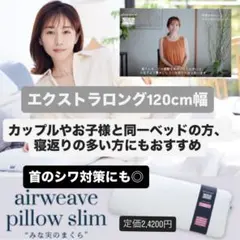 airweave エアウィーヴ みな実のまくら　120cm