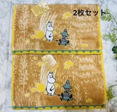 新品❤︎Moomin 丸眞 ムーミン オーガニックコットン　フェイスタオル２枚組