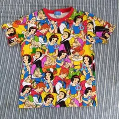 白雪姫　総柄Tシャツ　Sサイズ　ディズニー限定