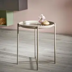 IKEA GLADOM トレイテーブル,ダークグレーベージュ