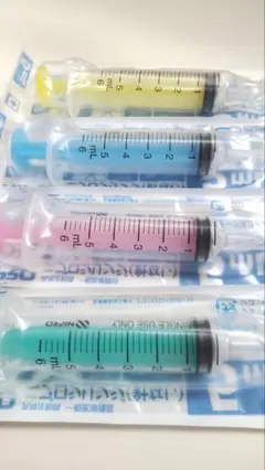 カラースポイト カラーシリンジ 強制給餌 投薬 曲針付き