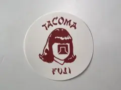 タコマフジレコード TACOMA FUJI RECORDS ステッカー 白x赤