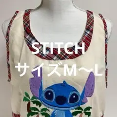 スティッチ刺繍ノースリーブワンピースM〜L (525)