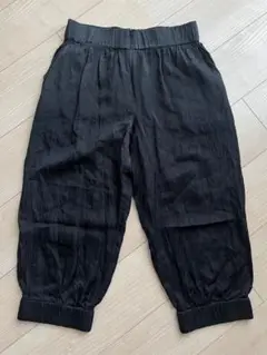 intocaシルク混クロップトパンツブラックサイズ１美品